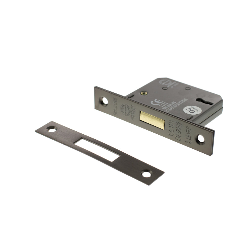 Atlantic 3 Lever Key Deadlock [CE] 2.5" - Urban Bronze