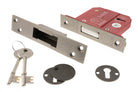 Atlantic 5 Lever Key Deadlock [BS] Keyed Alike 2.5" - Distressed Silver