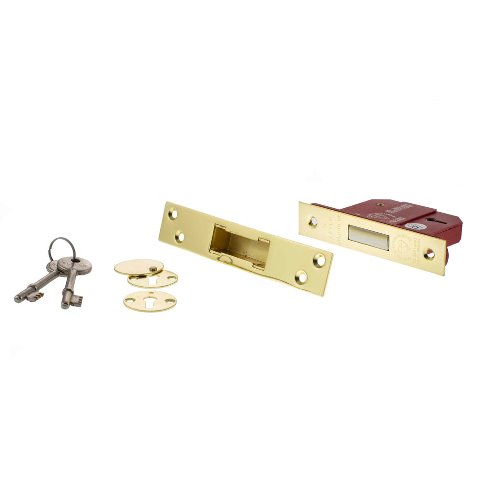 Atlantic 5 Lever Key Deadlock [BS] 3"