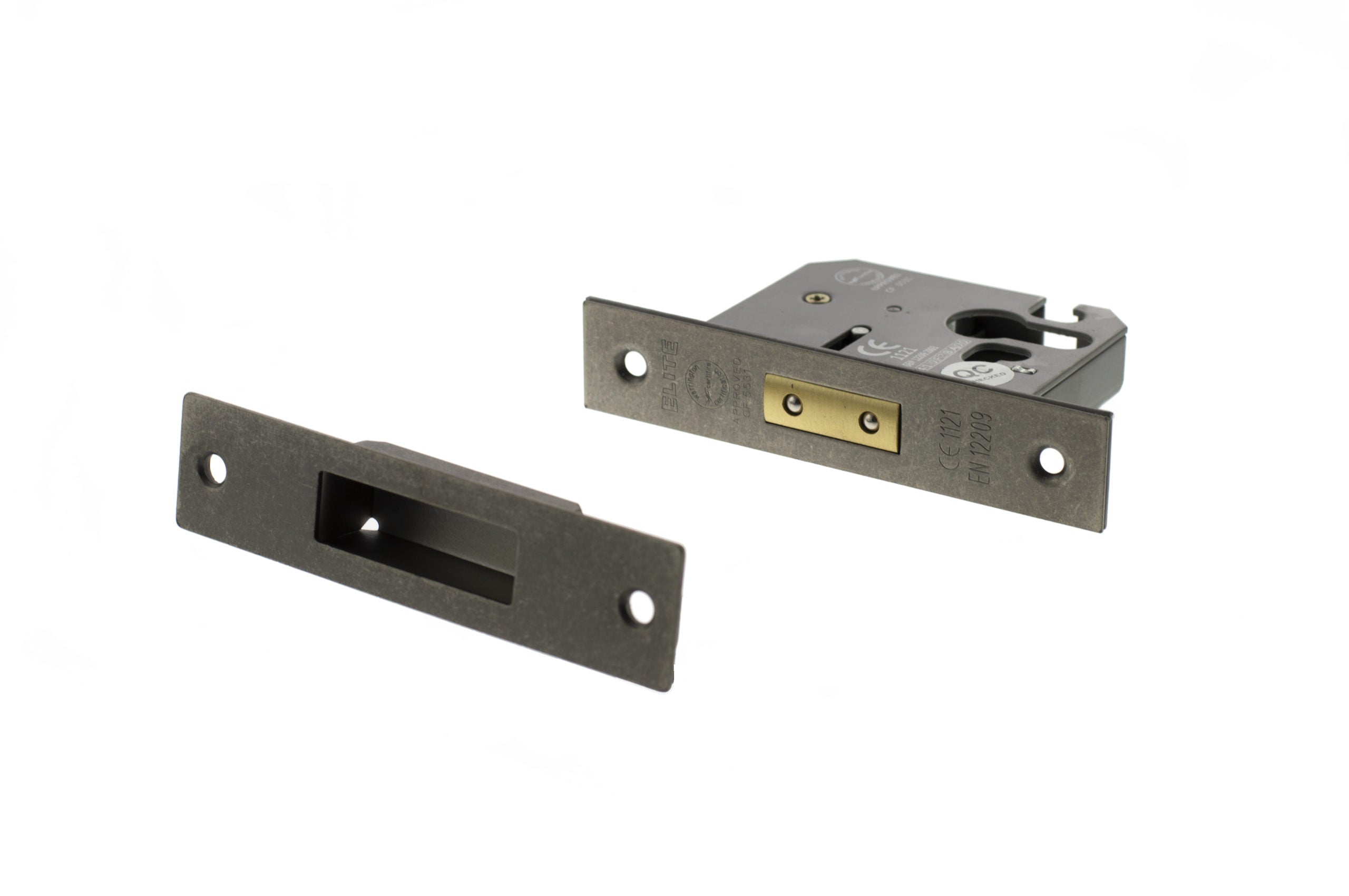 Atlantic Euro Deadlock [CE] 2.5" - Distressed Silver