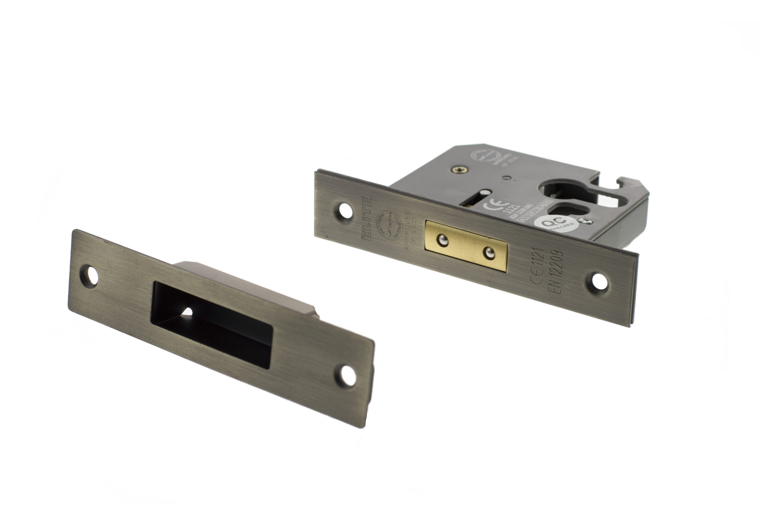 Atlantic Euro Deadlock [CE] 2.5" - Matt Antique Brass