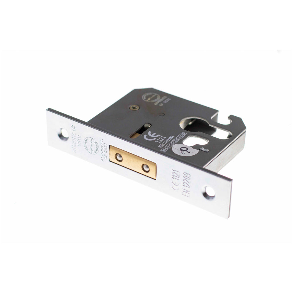 Atlantic Euro Deadlock [CE] 3" - Polished Chrome