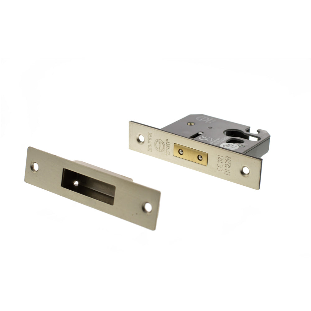 Atlantic Euro Deadlock [CE] 3" - Satin Nickel