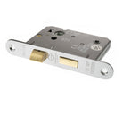 Atlantic Radius Corner Bathroom Lock [CE] 3" - Satin Chrome