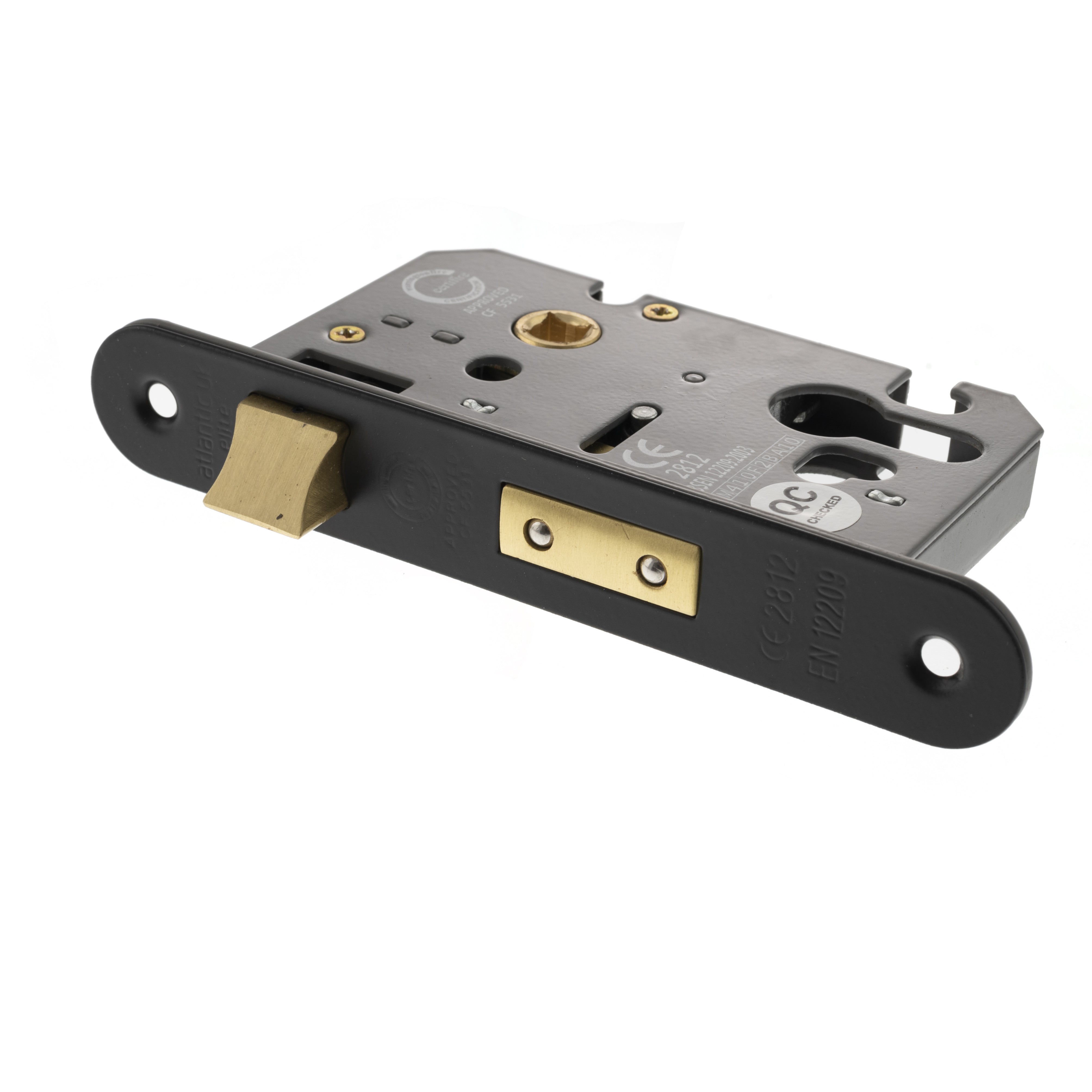 Atlantic Euro Radius Corner Sashlock [CE] 2.5" - Matt Black