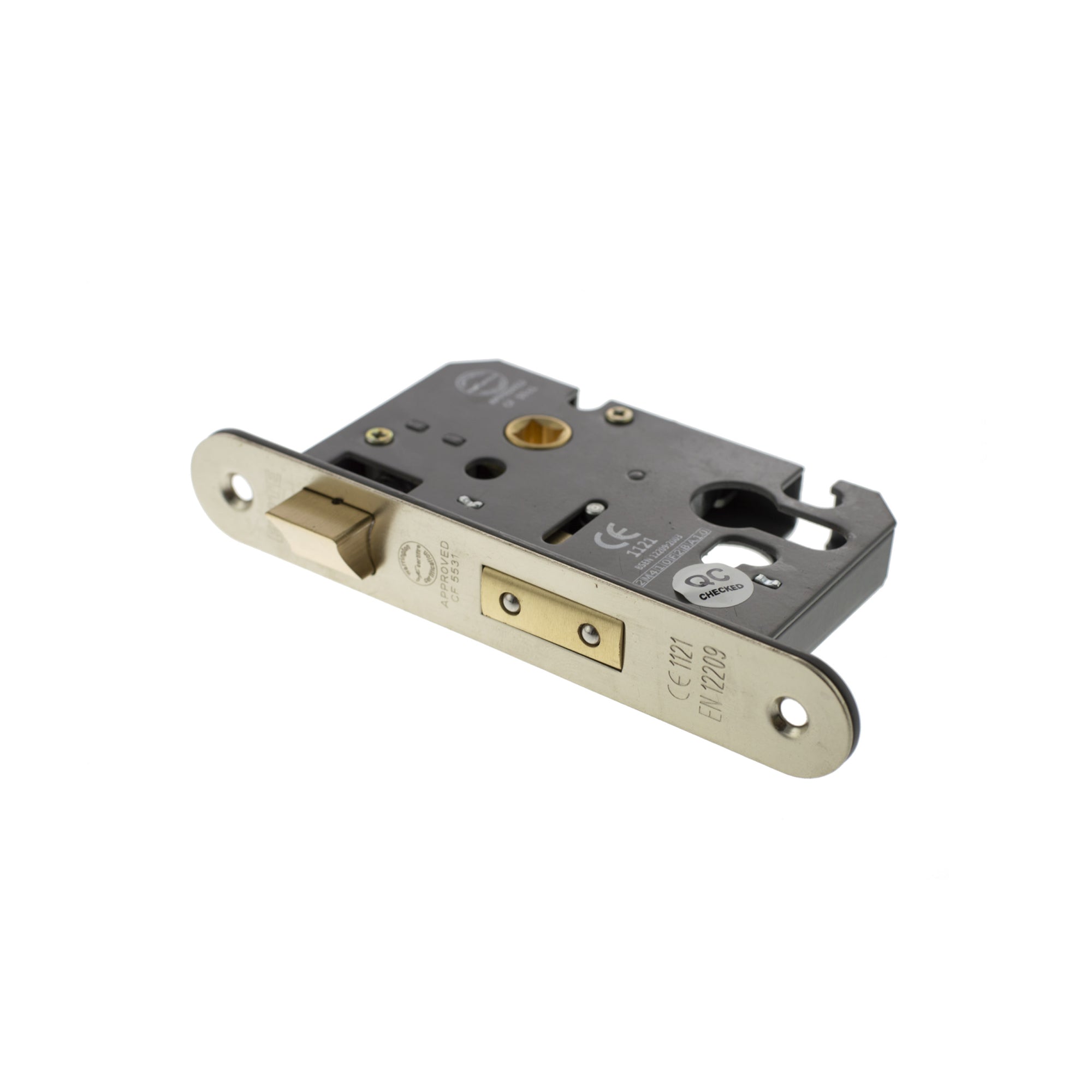 Atlantic Euro Radius Corner Sashlock [CE] 2.5" - Satin Nickel