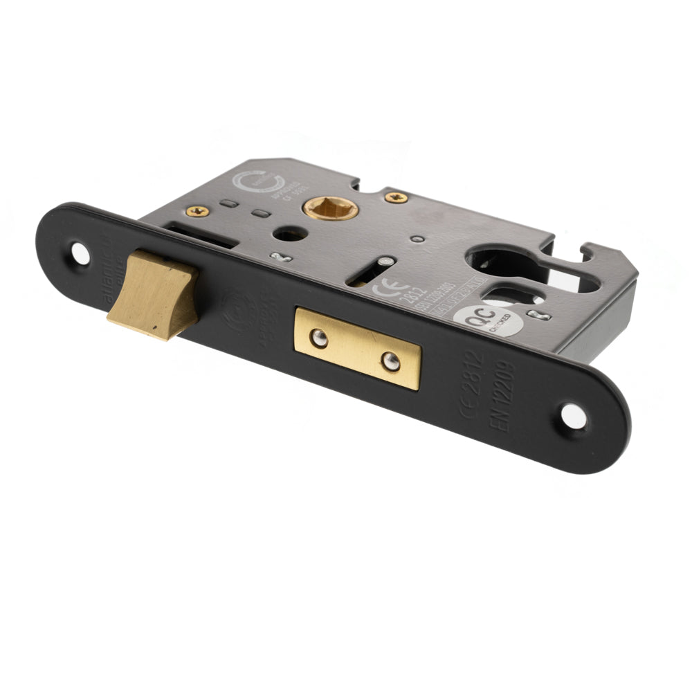 Atlantic Euro Radius Corner Sashlock [CE] 3" - Matt Black
