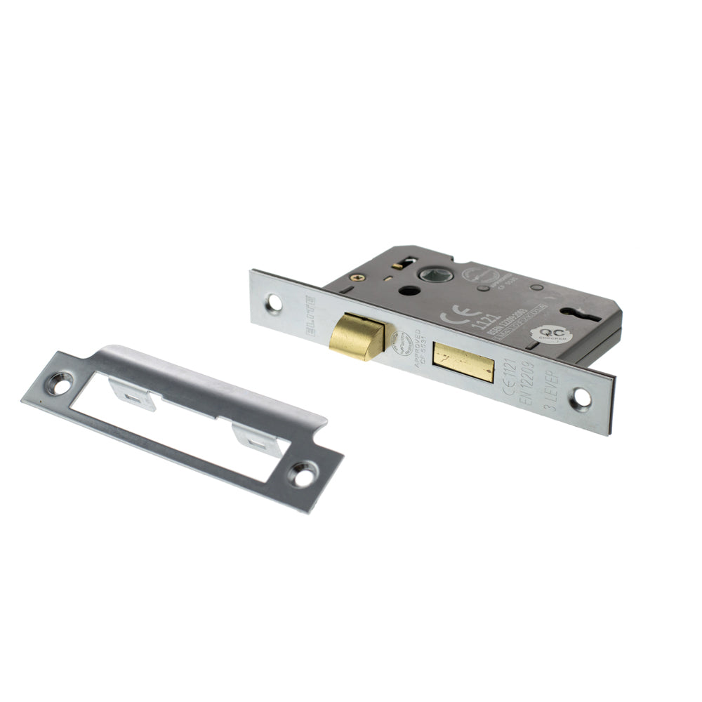 Atlantic 3 Lever Key Sashlock [CE] 3" - Satin Chrome