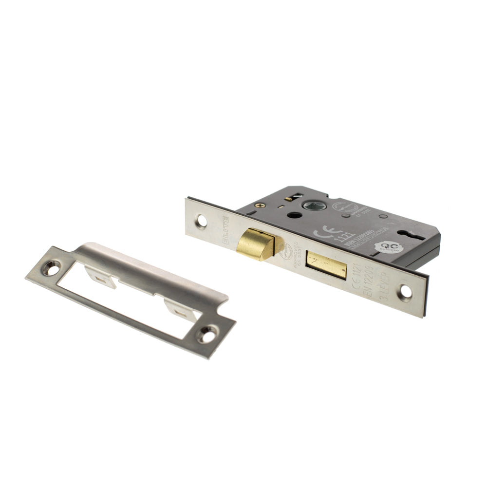 Atlantic 3 Lever Key Sashlock [CE] 3" - Satin Nickel