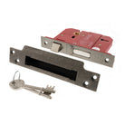 Atlantic 5 Lever Key Sashlock [BS] 2.5" - Distressed Silver