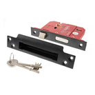 Atlantic 5 Lever Key Sashlock [BS] 3" - Matt Black