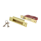 Atlantic 5 Lever Key Sashlock [BS] 3" - Polished Brass