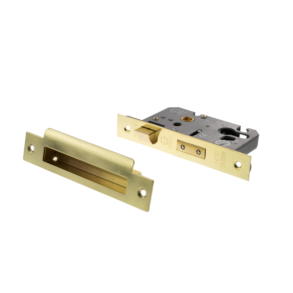 Atlantic Euro Sashlock [CE] 2.5" - Polished Brass