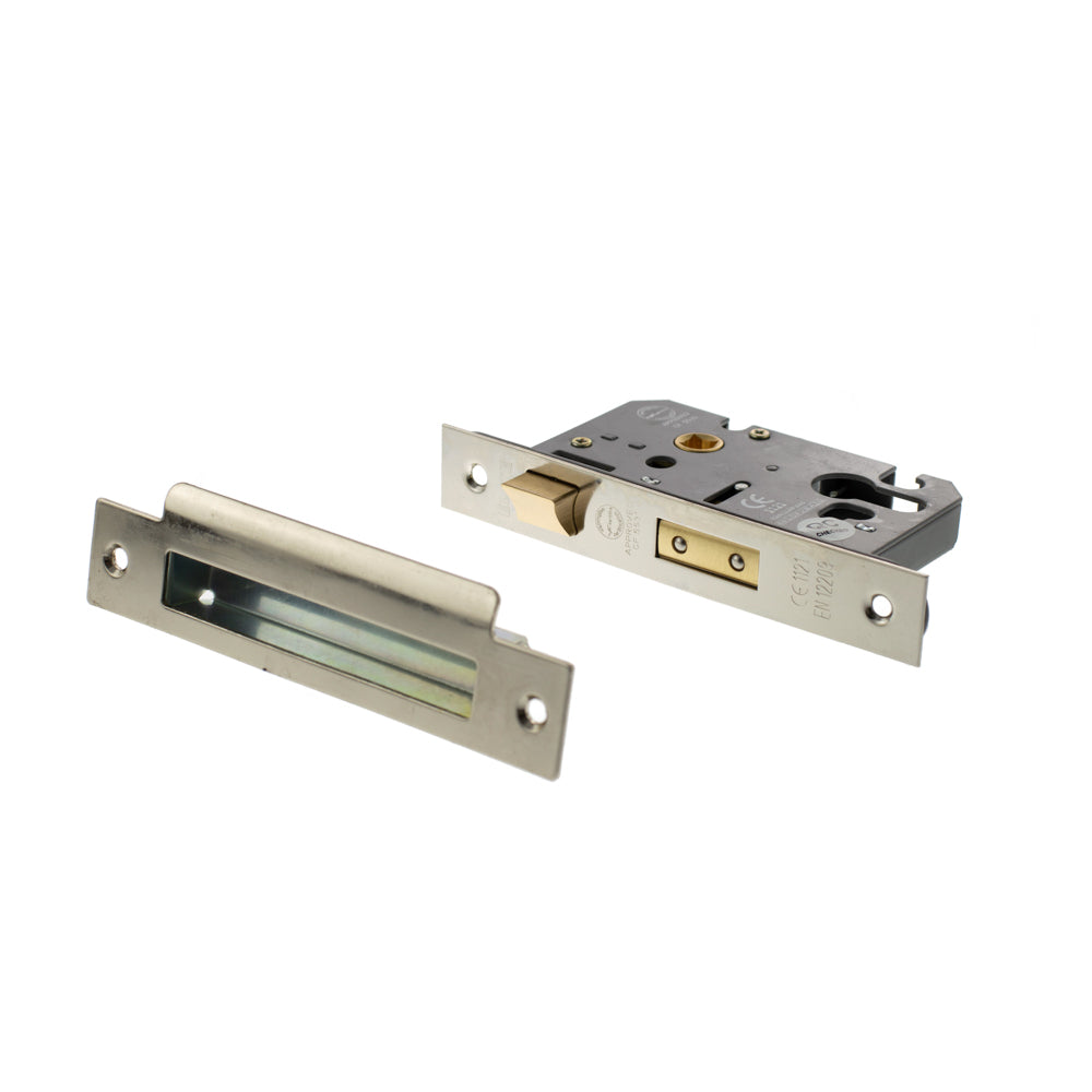 Atlantic Euro Sashlock [CE] 2.5" - Polished Nickel