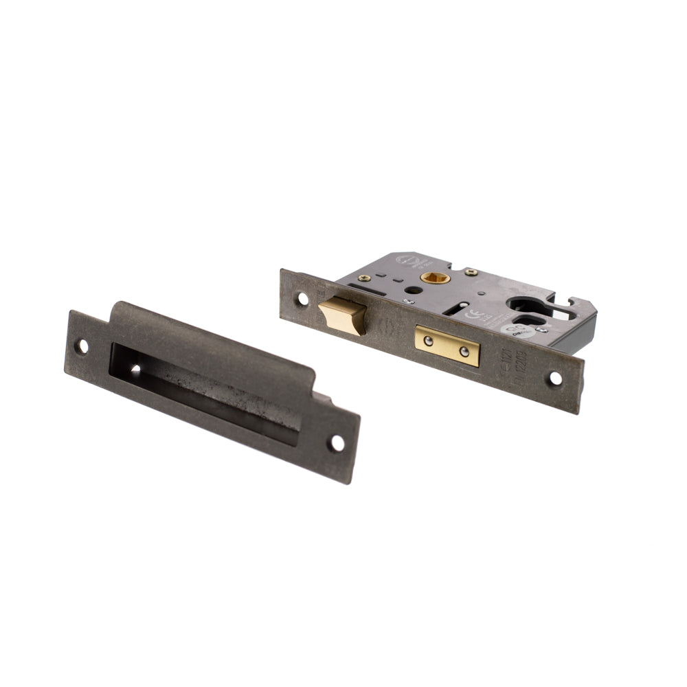 Atlantic Euro Sashlock [CE] 3" - Distressed Silver