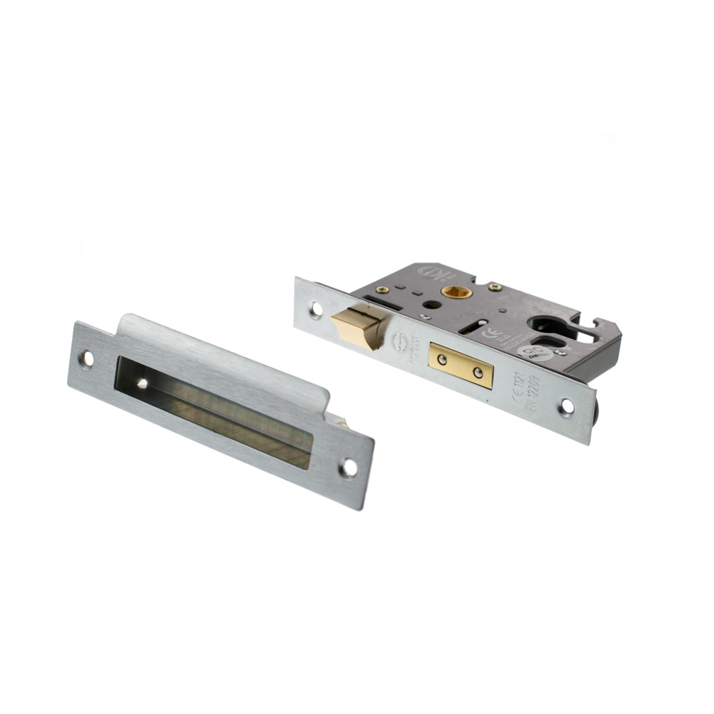 Atlantic Euro Sashlock [CE] 3" - Satin Chrome