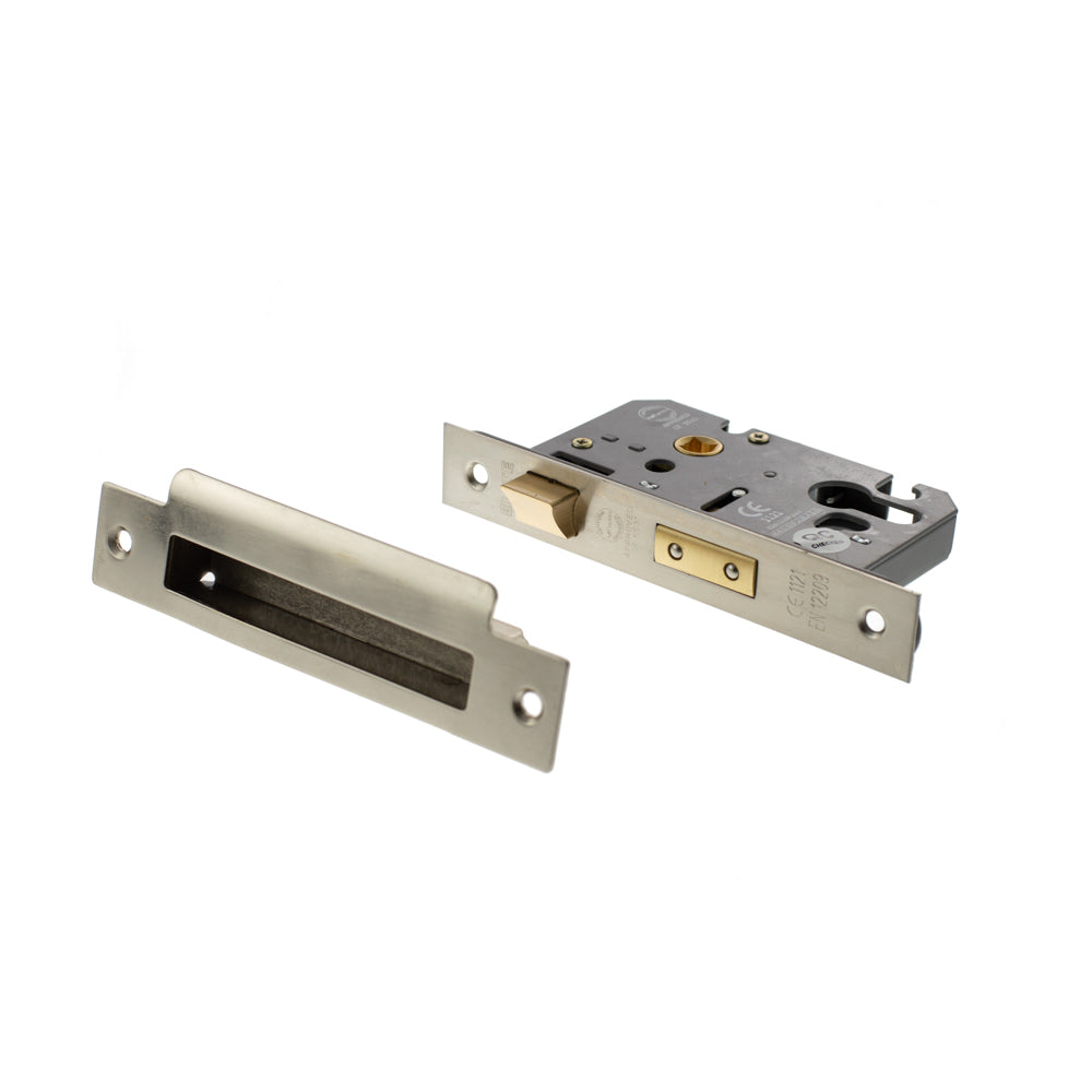 Atlantic Euro Sashlock [CE] 3" - Satin Nickel
