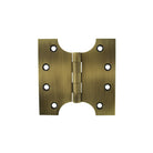 Atlantic (Solid Brass) Parliament Hinges 4" x 2" x 4mm - Antique Brass