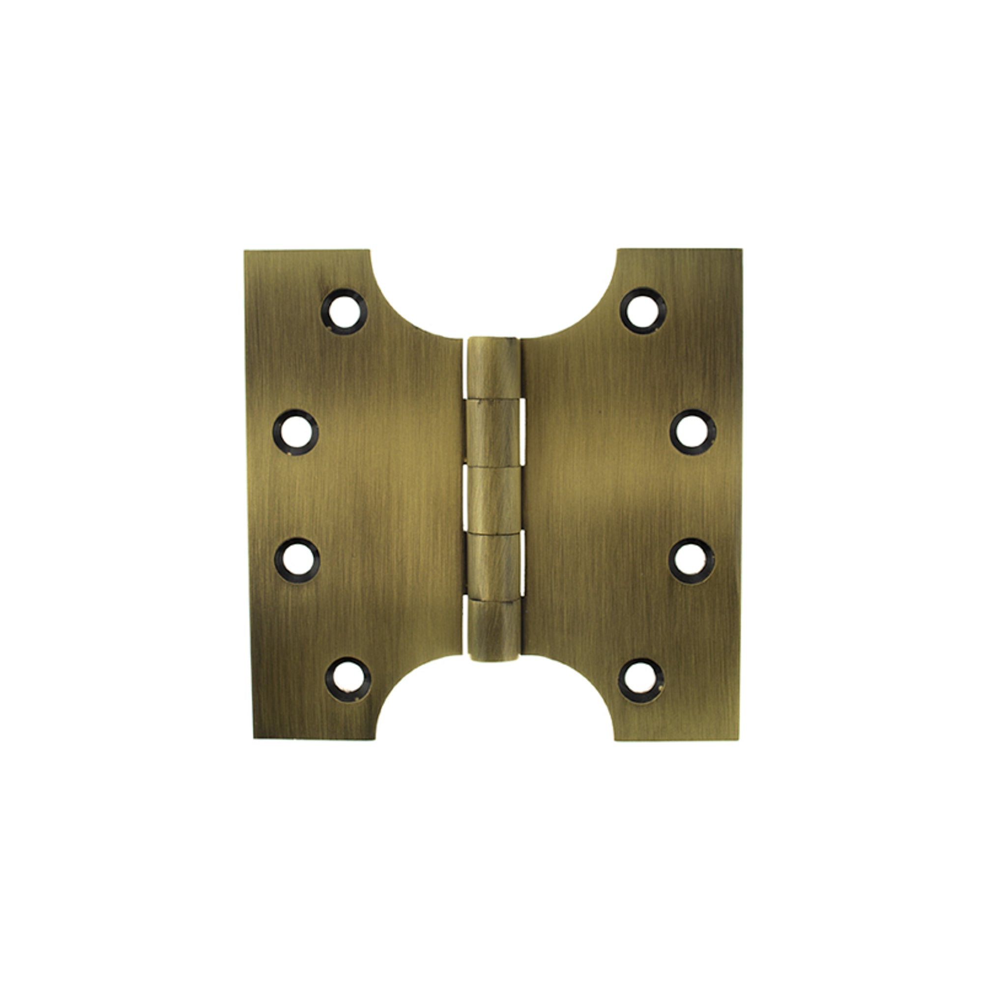 Atlantic (Solid Brass) Parliament Hinges 4" x 2" x 4mm - Antique Brass