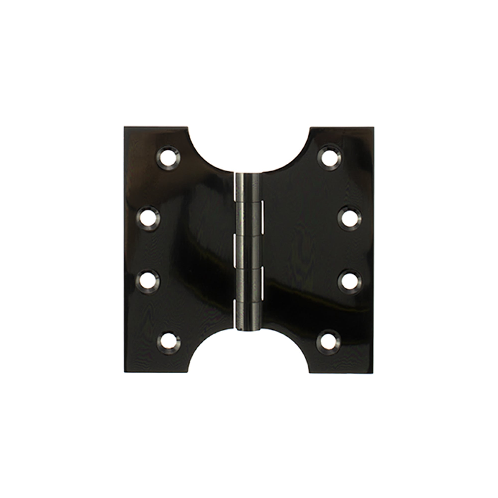Atlantic (Solid Brass) Parliament Hinges 4" x 2" x 4mm - Black Nickel