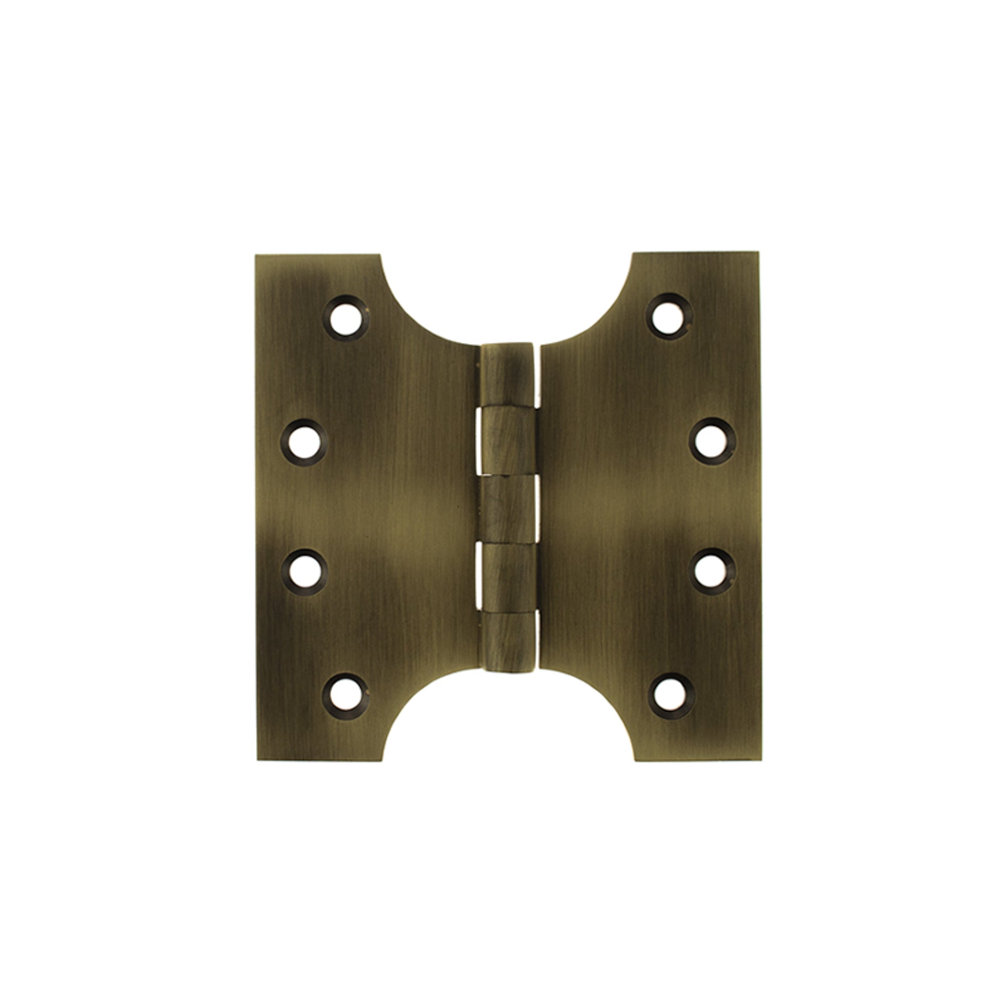 Atlantic (Solid Brass) Parliament Hinges 4" x 2" x 4mm - Matt Antique Brass