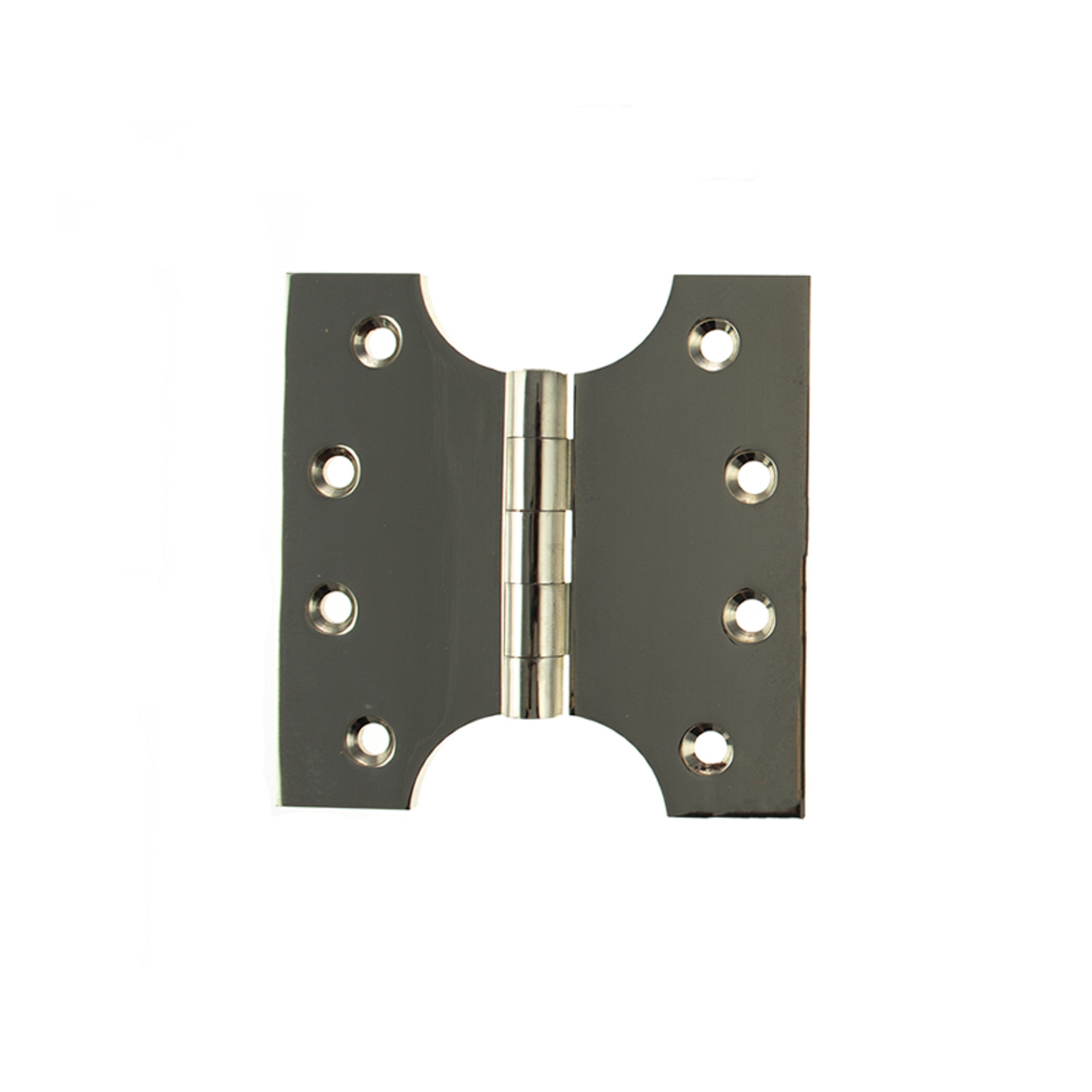 Atlantic (Solid Brass) Parliament Hinges 4" x 2" x 4mm - Polished Nickel