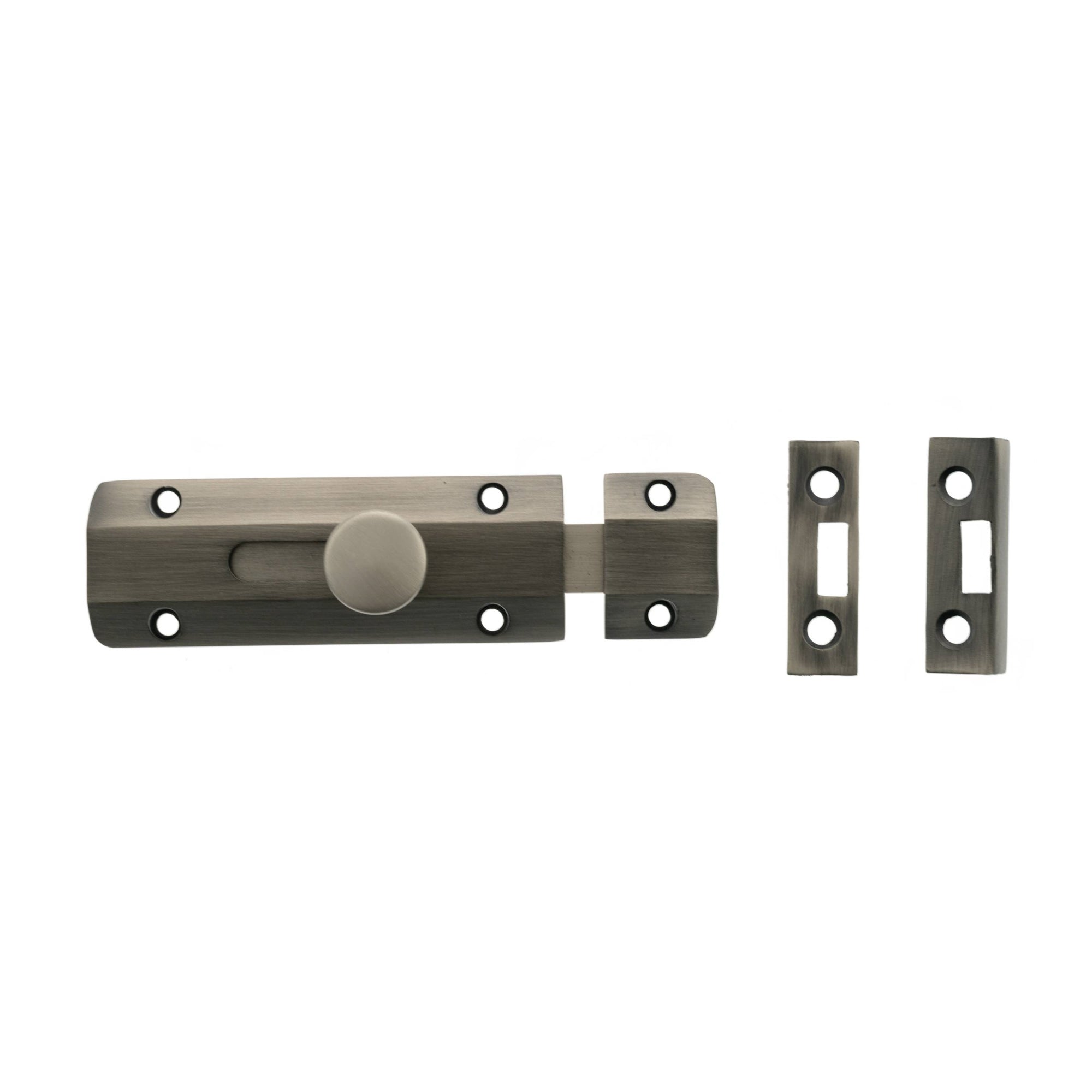 Atlantic Solid Brass Surface Door Bolt 4" - Matt Gun Metal 