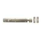 Atlantic Solid Brass Surface Door Bolt 8" - Satin Nickel