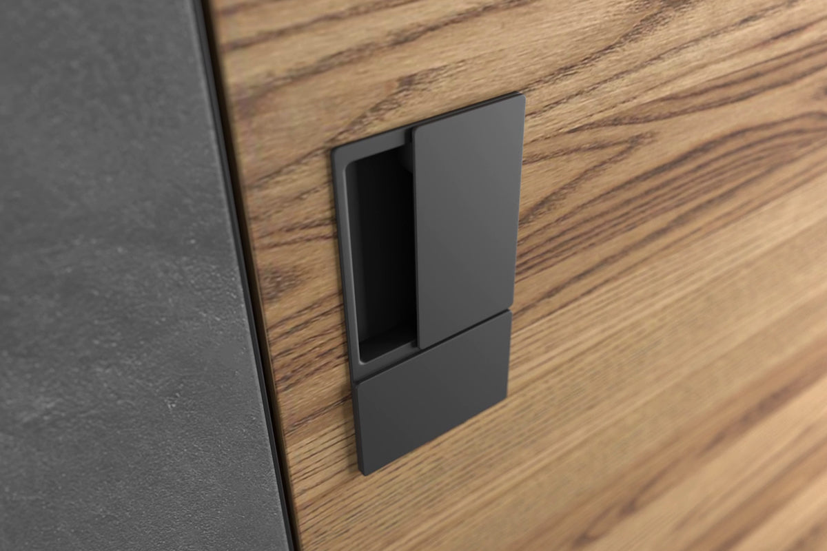 AGB Wave Flush Door Handle & Latch Set