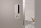 AGB Wave Flush Door Handle & Bathroom Lock Set