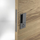 AGB Wave Flush Door Handle & Bathroom Lock Set