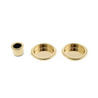 AGB Sliding Door Flush Pull Round - Polished Brass