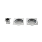 AGB Sliding Door Flush Pull Square - Satin Chrome
