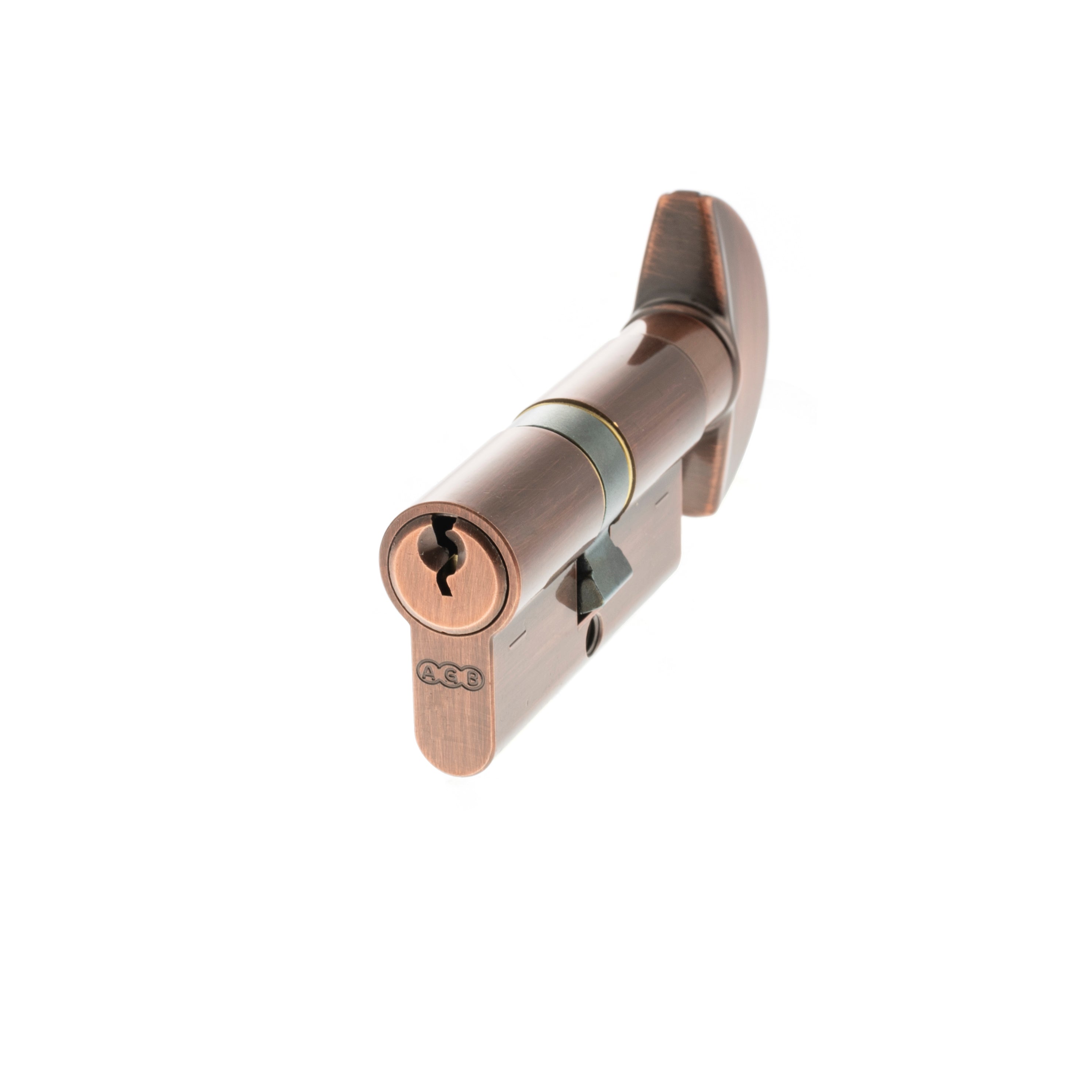 AGB Euro Profile 5 Pin Cylinder Key to Turn 30-30mm (60mm) - Copper