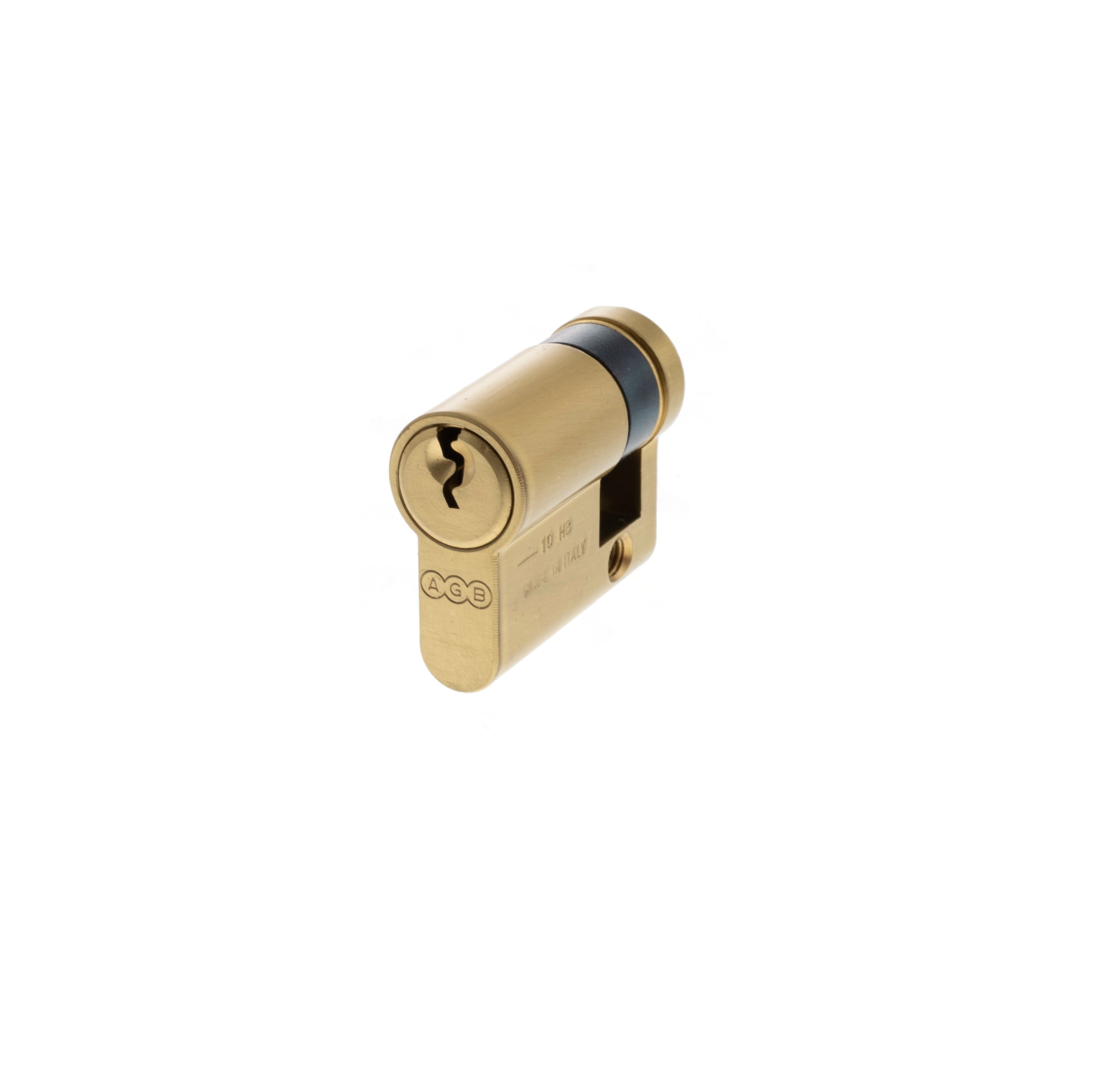 AGB Euro Profile 5 Pin Single Cylinder 35-10mm (45mm) - Satin Brass