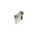 AGB Euro Profile 5 Pin Single Cylinder 35-10mm (45mm) - Satin Chrome