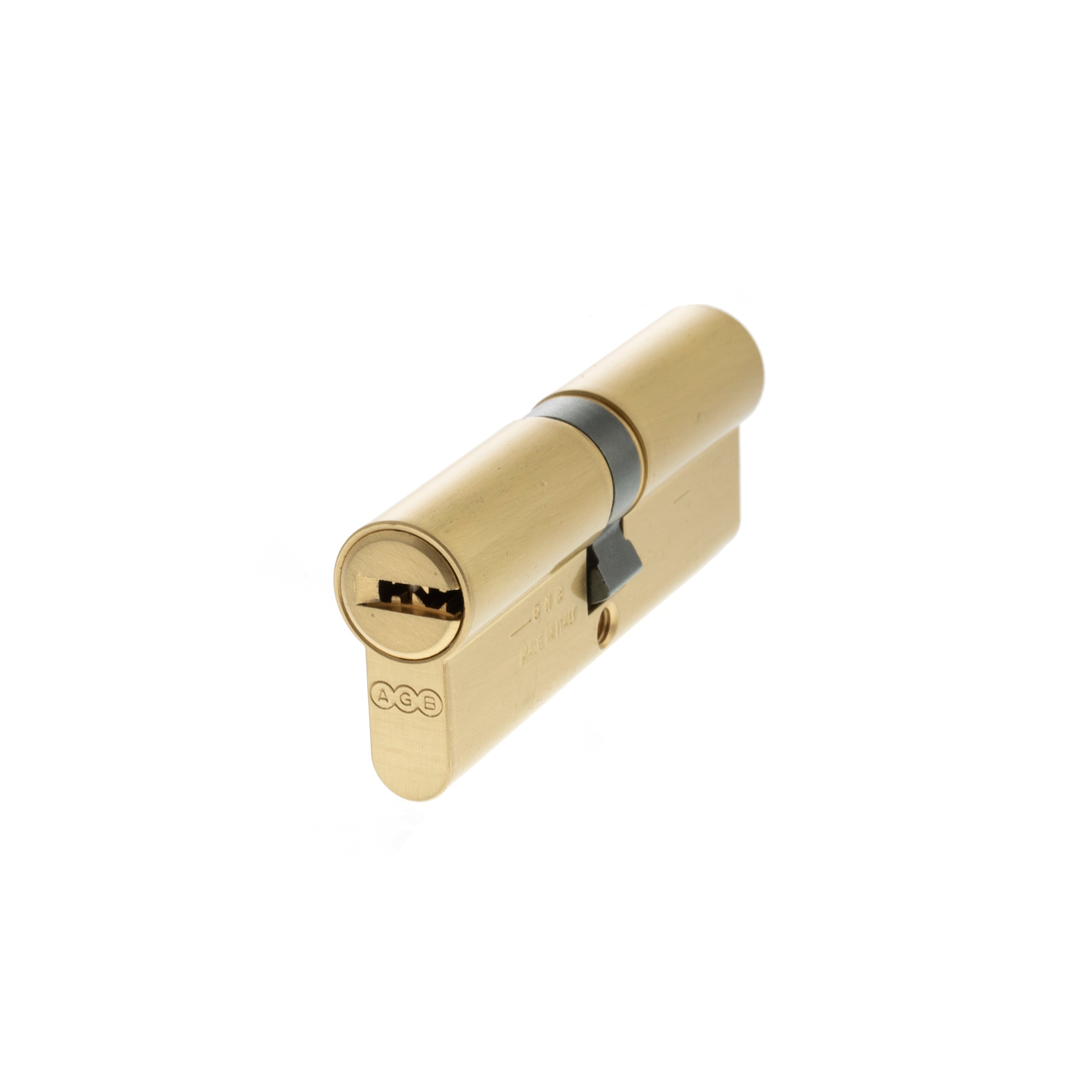 AGB Euro Profile 15 Pin Double Cylinder 40-40mm (80mm) - Satin Brass