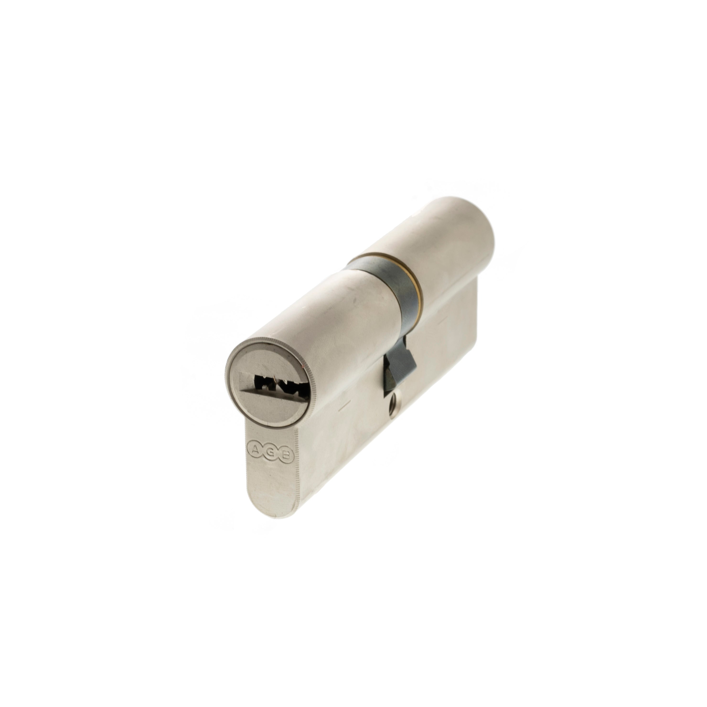 AGB Euro Profile 15 Pin Double Cylinder 40-40mm (80mm) - Satin Nickel