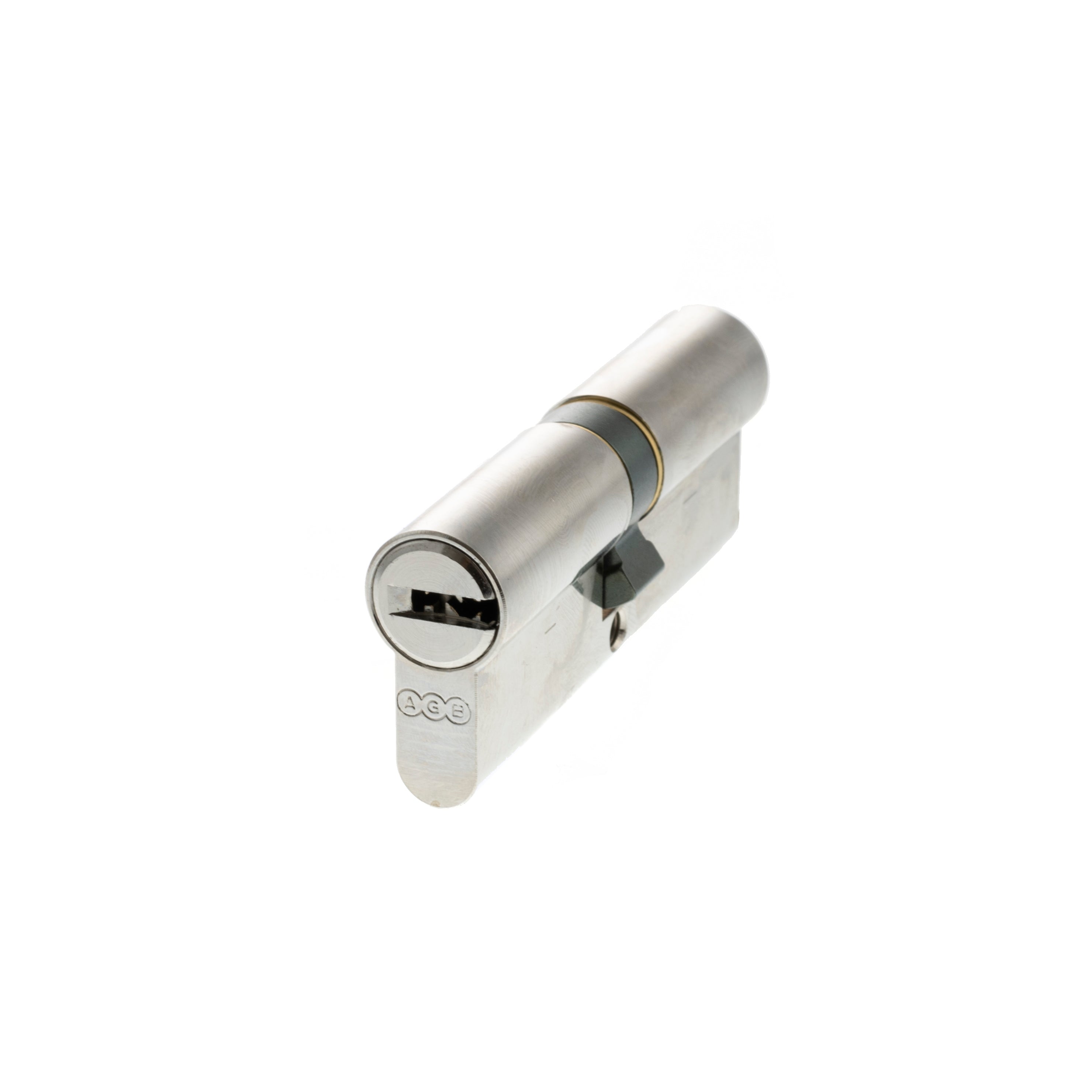 AGB Euro Profile 15 Pin Double Cylinder 40-40mm (80mm) - Polished Chrome