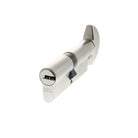 AGB Euro Profile 15 Pin Cylinder Key to Turn 40-40mm (80mm) - Satin Chrome