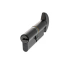 AGB Euro Profile 15 Pin Cylinder Key to Turn 40-40mm (80mm) - Matt Black