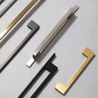 Millhouse Brass Empire Slim Cabinet Pull Handle on Backplate 160mm