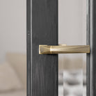 Forme Crystal Lever Door Handle on Concealed Square Rose