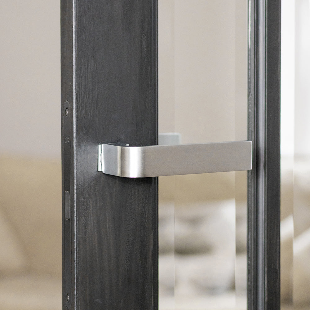 Forme Monza Lever Door Handle on Concealed Square Rose