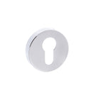 Forme Euro Escutcheons on Minimal Round Rose - Polished Chrome