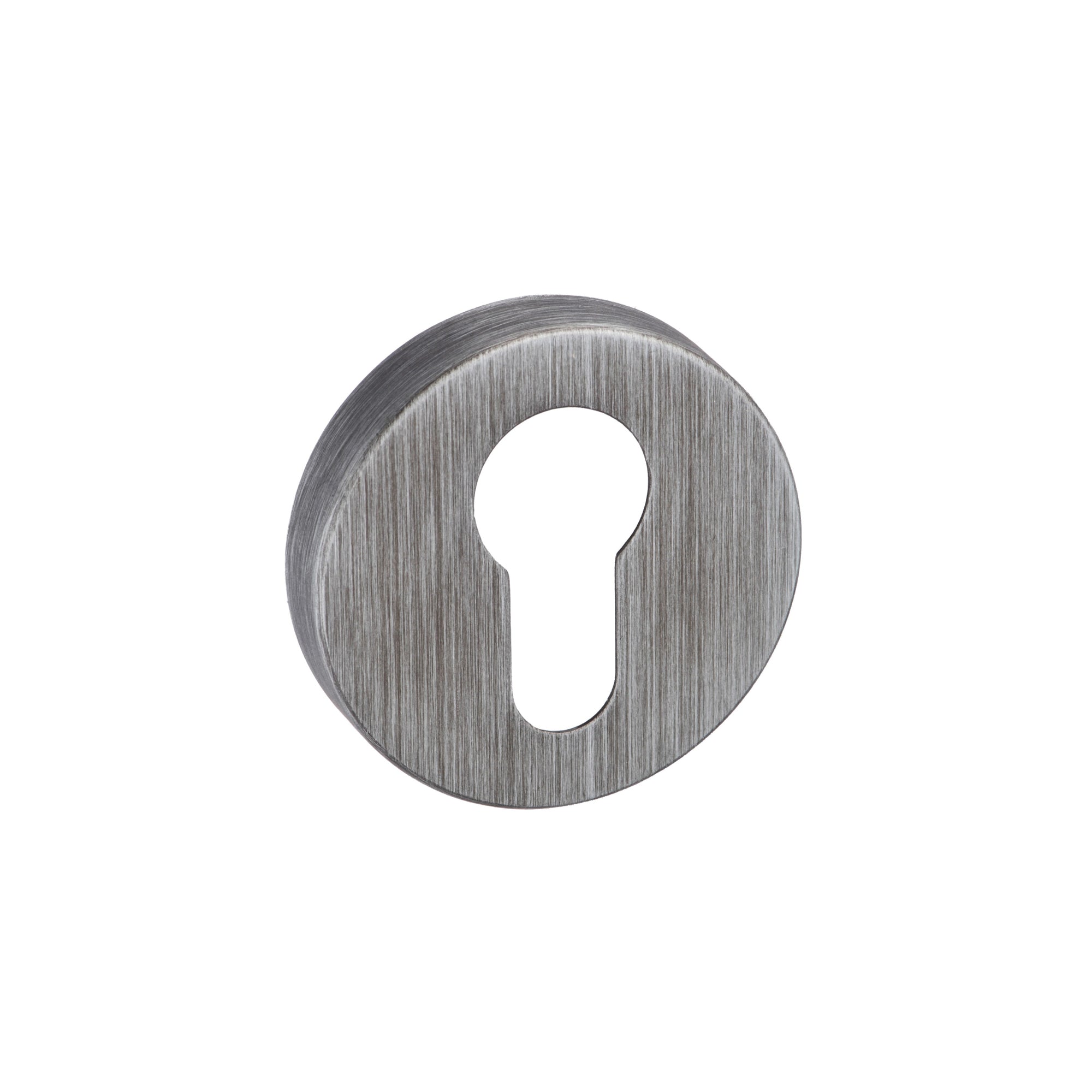 Forme Euro Escutcheons on Minimal Round Rose - Urban Graphite