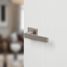 Forme Asti Lever Door Handle on Minimal Square Rose