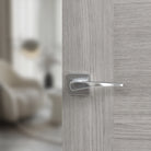 Forme Foglia Lever Door Handle on Minimal Square Rose