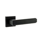 Forme Alila Lever Door Handle on Minimal Square Rose - Matt Black