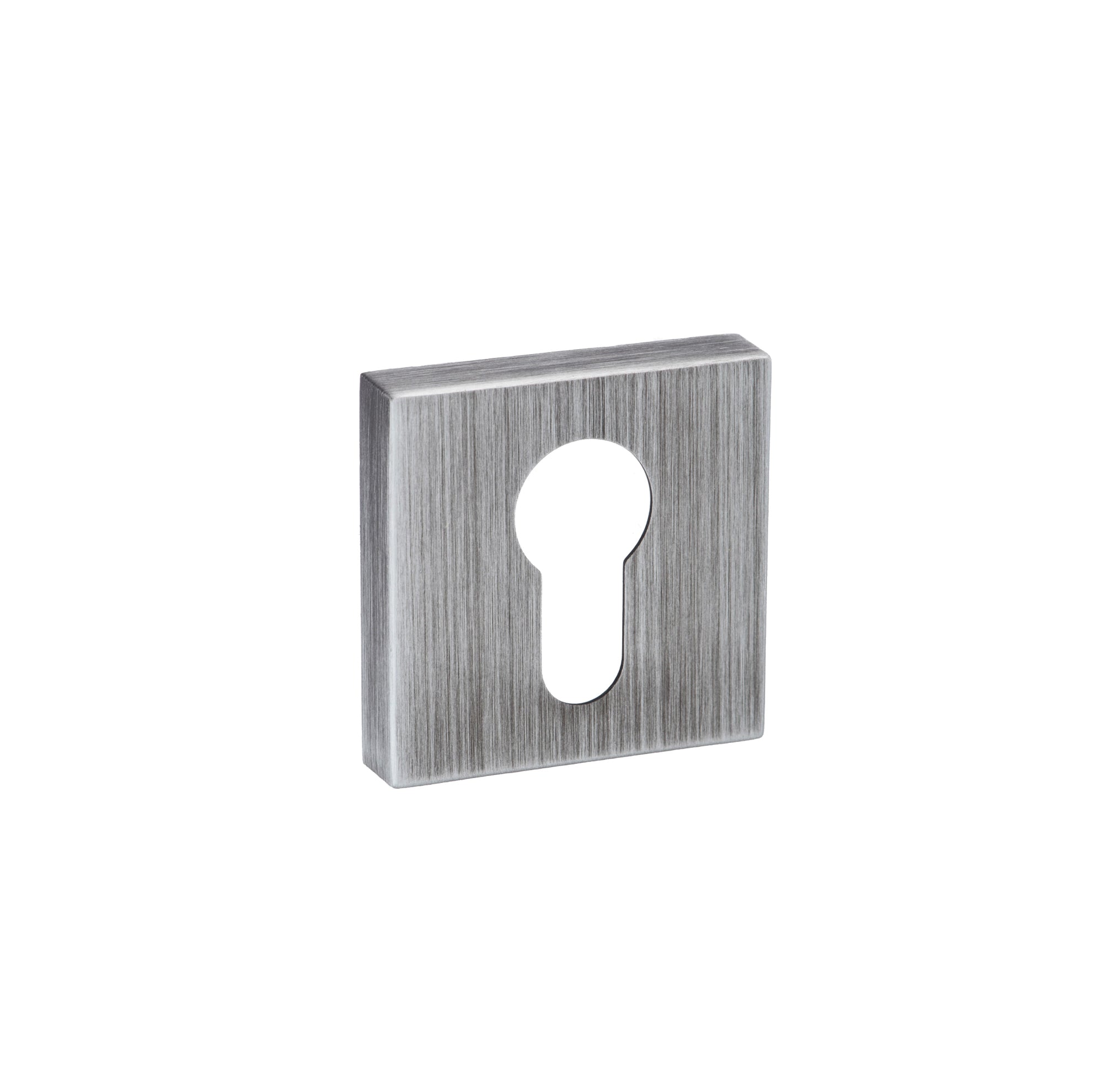 Forme Euro Escutcheons on Minimal Square Rose - Urban Graphite